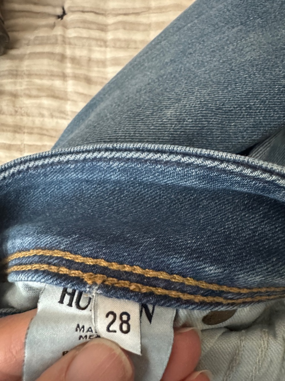 Hudson Jeans Women's Light Blue Boot Cut Denim with Signature Pocket